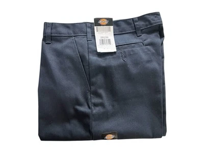Dickies Boys Pants Flat Front Classic Fit Size 8 - 20 School Uniform 56562 Navy - Image 1 of 4