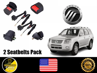 Cinturones de seguridad de coche para todos Mercury 2 asientos delanteros ajuste universal de alta calidad Foto 1 de 4