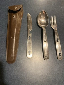 Vintage Best Made Japan Edelstahl Utensilien Set mit Dosenöffner und Tragetasche - Bild 1 von 3