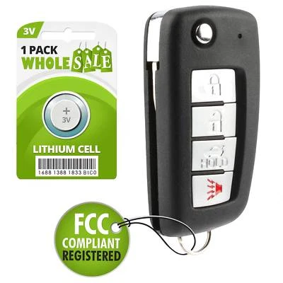 Replacement For 2003 2004 2005 2006 Infiniti G35 G 35 Flip Key Remote Foto 1 de 4