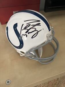 Peyton Manning autographed Colts mini helmet signed With Fanatics COA
