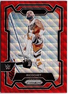 Ricochet 2024 Panini Prizm WW Red Wave Prizm #161 WWE Raw - Picture 1 of 2