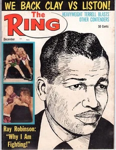 The RING Dec 1964 Clay vs Liston RAY ROBINSON BOXING WRESTLING Vintage Magazine - Picture 1 of 1