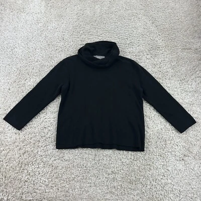 Norton Mcnaughton Petites Womens Size PL Cowl Neck Sweater Solid Black  - Изображение 1 из 4