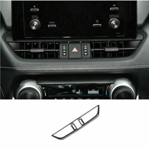 For Toyota RAV4 2019-2023 Black Steel Central Console Air Outlet Vent Frame Trim - Imagen 1 de 3