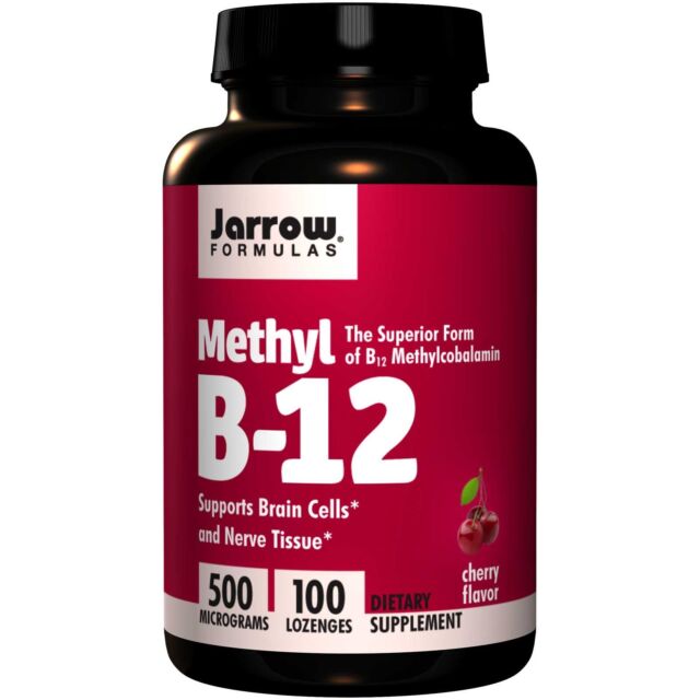 Metil B12, Cereja, 1.000 mcg, 60 Pastilhas