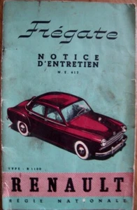 FREGATE Notice D`entretien Renault Type R 1100 in französischer Sprache - Bild 1 von 1