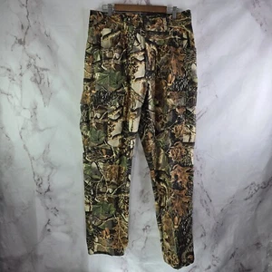 Cabelas Pants Mens 34 X 32 Camo Hunting Fleece Woodland Seclusion 3D Velvet BDU - Picture 1 of 12