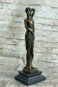 Kunst Deko Skulptur Nackte Frau Buchse Körper Bronze Statue Wachs Methode Grafik - Bild 1 von 7