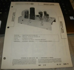 MODELOS DE AMPLIFICADOR DE AUDIO MAGNAVOX: AMP152AA, AMP154AA (SAMS PHOTOFACT 351-10) - Imagen 1 de 1