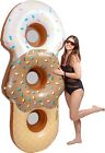 7Ft Inflatable Ice Cream Cone Xl Floaty- Seats 3 Ppl-Durable-Perfect For Summer