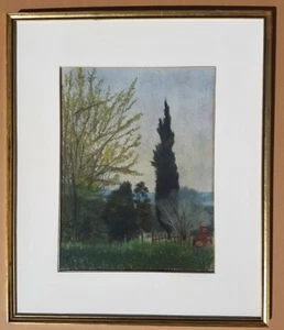 MENACHEM CHALIF Provenienz Galerie Hadassa Tel Aviv Jerusalem, Original Pastell - Bild 1 von 5