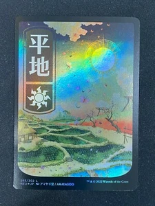 Plains FOIL FULL ART Kamigawa Neon Dynasty Japanese (293) - Magic Gathering - Picture 1 of 2