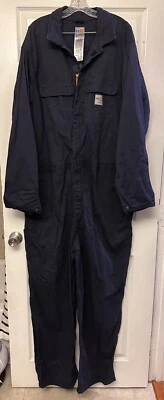 Macacão Carhartt FR masculino azul resistente ao fogo RN# 14806 - tamanho 52 Reg (201) - Imagem 1 de 4