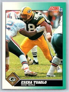 1991 Score Rookie & Traded Esera Tuaolo Rookie Green Bay Packers RC #101T - Picture 1 of 2