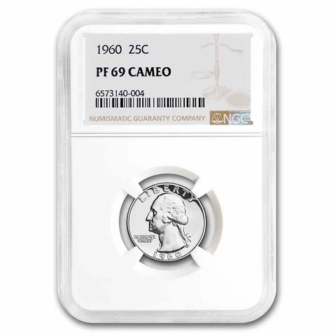 1960 Washington Quarter PF-69 CAM NGC - SKU#263599 Cover