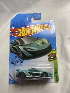 2020 Hot Wheels turquoise McLAREN P1 moc 149/250 exotics 9/10 - Picture 1 of 2
