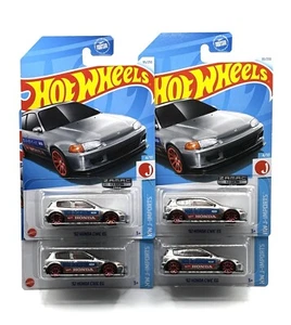 2024 Hot Wheels ZAMAC '92 Honda Civic EG J-Imports 95/250 LOT OF 4 (not mint) - Picture 1 of 5