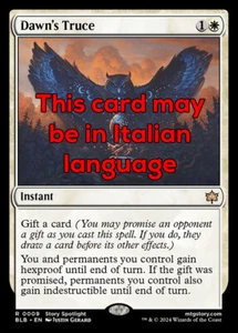 MTG DAWN's TRUCE EXC - TRUCE OF DAWN 9 - BLB - MAGIC - Bild 1 von 1