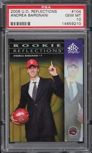 2006 Upper Deck Reflections Andrea Bargnani ROOKIE /299 #104 PSA 10 - Picture 1 of 2