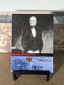 James K. Polk TP11 2004 Upper Deck The History of The United States - Imagen 1 de 2