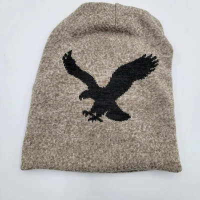 Gorra American Eagle Y2k holgada reversible Beani marrón jaspeado con logotipo Eagle  Foto 1 de 4