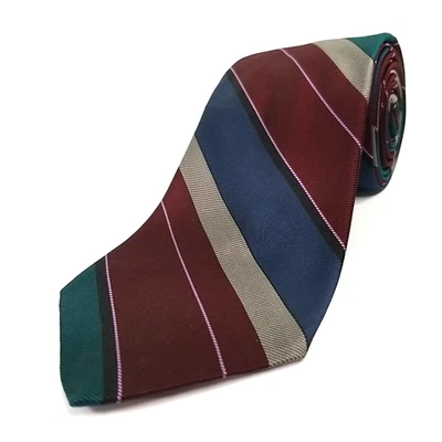 Corbata De Colección Alexander Julian Colores Lujo Corbata de Seda a Rayas 63" x 3.25" Foto 1 de 4