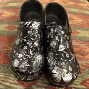 dansko 40 Clog Damen Professional Floral Print Leder - Bild 1 von 4