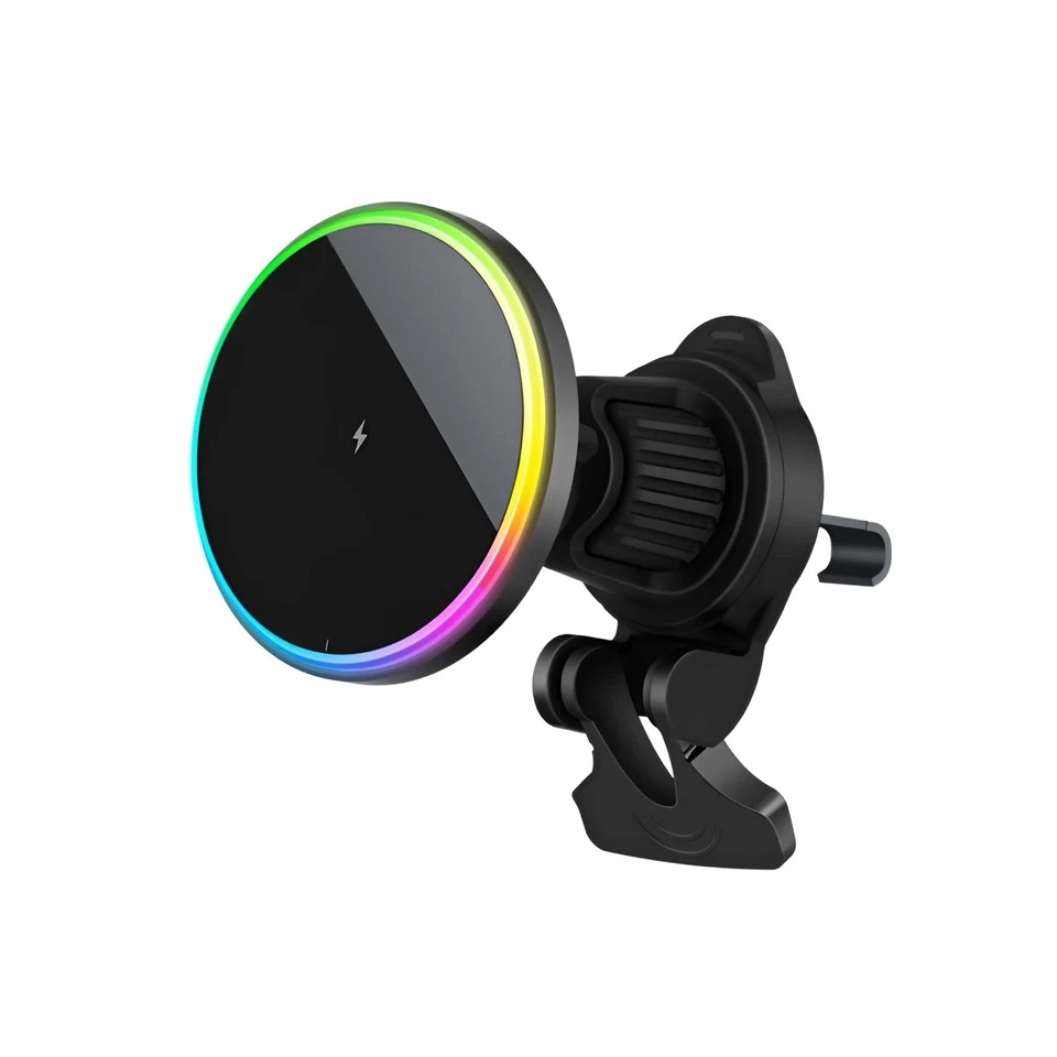 15W Mag Wireless Car Charger – Magnetic Phone Mount Stand – Fast Charge – New - Image 1 of 4
