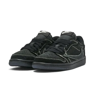 Jordan 1 Retro Low OG SP x Travis Scott Black Phantom Größe 10 NO BANDANA - Bild 1 von 8