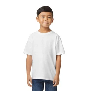 Gildan Childrens/Kids Softstyle Plain Midweight T-Shirt (BC5382) - Picture 1 of 2