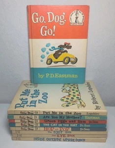 Dr. Seuss Vintage 1960's Book Club Edition Lot Of 9 Books S66 - Imagen 1 de 9