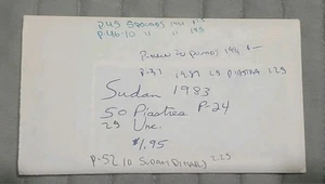 In an Envelope, Several Uncirculated Sudanese Banknotes  - Picture 1 of 13