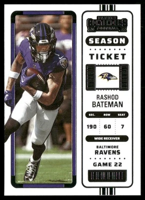 2022 Panini Contenders #6 Rashod Bateman - Image 1 of 2