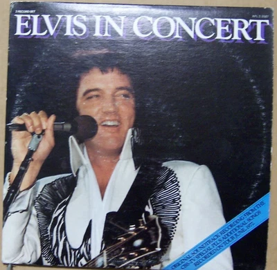 ELVIS PRESLEY - ELVIS IN CONCERT (HIS LAST) - 1977 2LP VINYL RECORD SET - Image 1 of 2