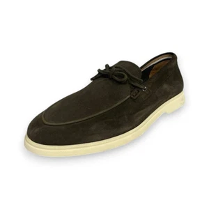 Chaussures à enfiler homme Boss Sienne Mocc sdrb en daim vert pointure 9 EU 42 PRIX DE DÉTAIL SUGGÉRÉ PAR LE FABRICANT 199 $ - Photo 1/4