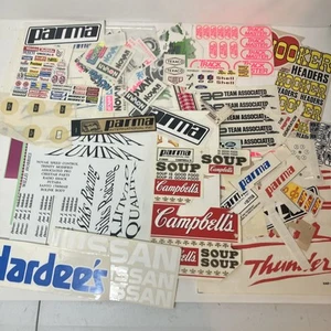 Riesige Menge RC Aufkleber Sticker Novak Parma Shell Texaco Ford Pepsi - Bild 1 von 7
