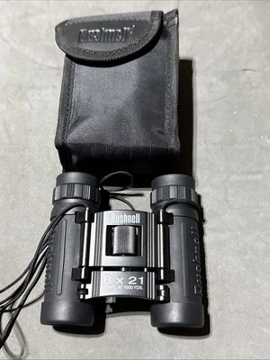 Bushnell 8 x 21 378 Feet at 1000 Yards Compact Pocket Binoculars With Case - Image 1 of 4