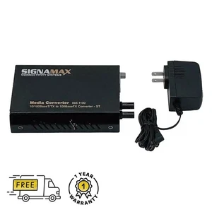 🔼GRADE A🔼SignaMax Switching Fiber Optic Media Converter 065-1110 - Picture 1 of 9