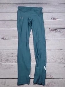UNDER ARMOUR WOMENS TEAL GREEN/BLUE LEGGINGS SIZE MEDIUM M M7 - Picture 1 of 9