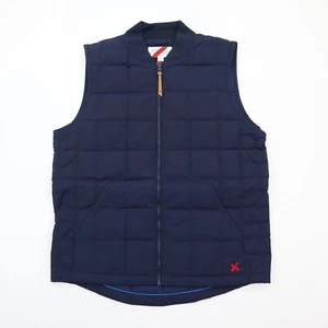 Best Made Co Para hombres 800 Relleno Plumón de Ganso Chaleco Chaqueta Cremallera Completa Azul S - Nuevo con Etiquetas - Imagen 1 de 9