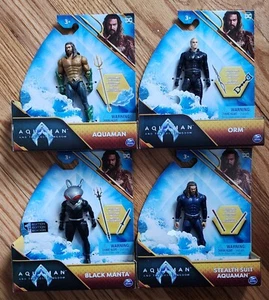 "Juego de 4 piezas - Figura DC Aquaman y el Reino Perdido Primera 1ª Edición 4"" - ¡NUEVO! - Imagen 1 de 1