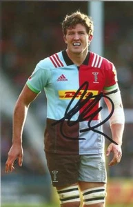 FOTO DE ACCIÓN 6x4 firmada por Charlie Matthews Rugby Union + certificado de autenticidad - Imagen 1 de 1