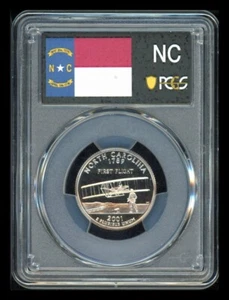 2001 S North Carolina State Quarter PCGS PR69 DCAM - Picture 1 of 2