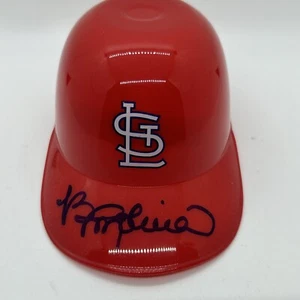 St. Louis Cardinals Bengie Molina Autograph Mini Helmet Auto Ice Cream Hat Radio - Picture 1 of 5