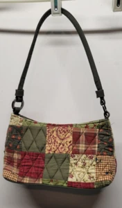"Donna Sharp" Quilted Floral & Plaid Purse - Picture 1 of 12