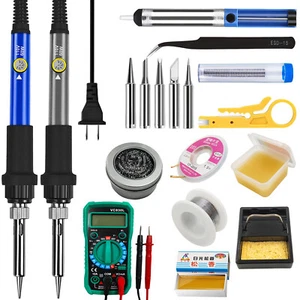 60W 90W Adjustable Electric Temperature Gun Welding Soldering Iron Tool Kit 110V - Picture 1 of 55