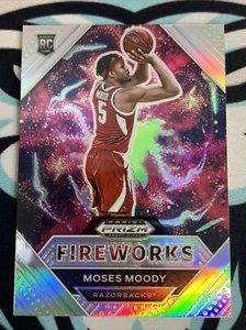 2021-22 Panini Prizm Draft Picks Moses Moody Silver Prizm Fireworks #9 - Picture 1 of 2