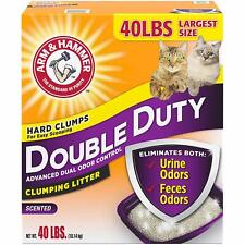 40 lb Arm and Hammer Double Duty Advanced Odor Control Clumping Cat Litter 40 lb