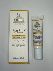 Kiehls Better Screen UV Serum Facial Sunscreen SPF 50+ Travel Size 0.5oz NEW - Picture 1 of 4